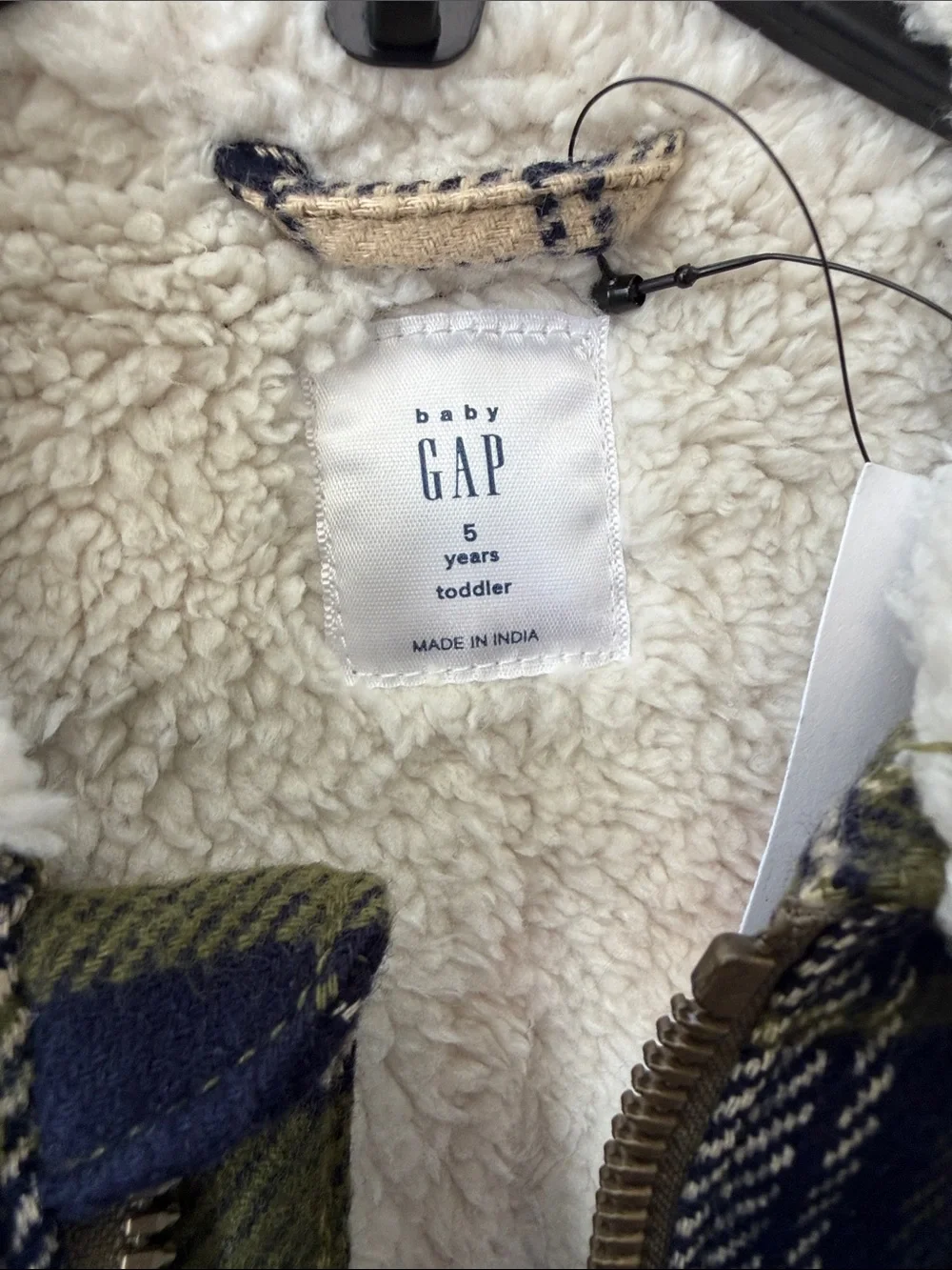 GAP cozy plaid